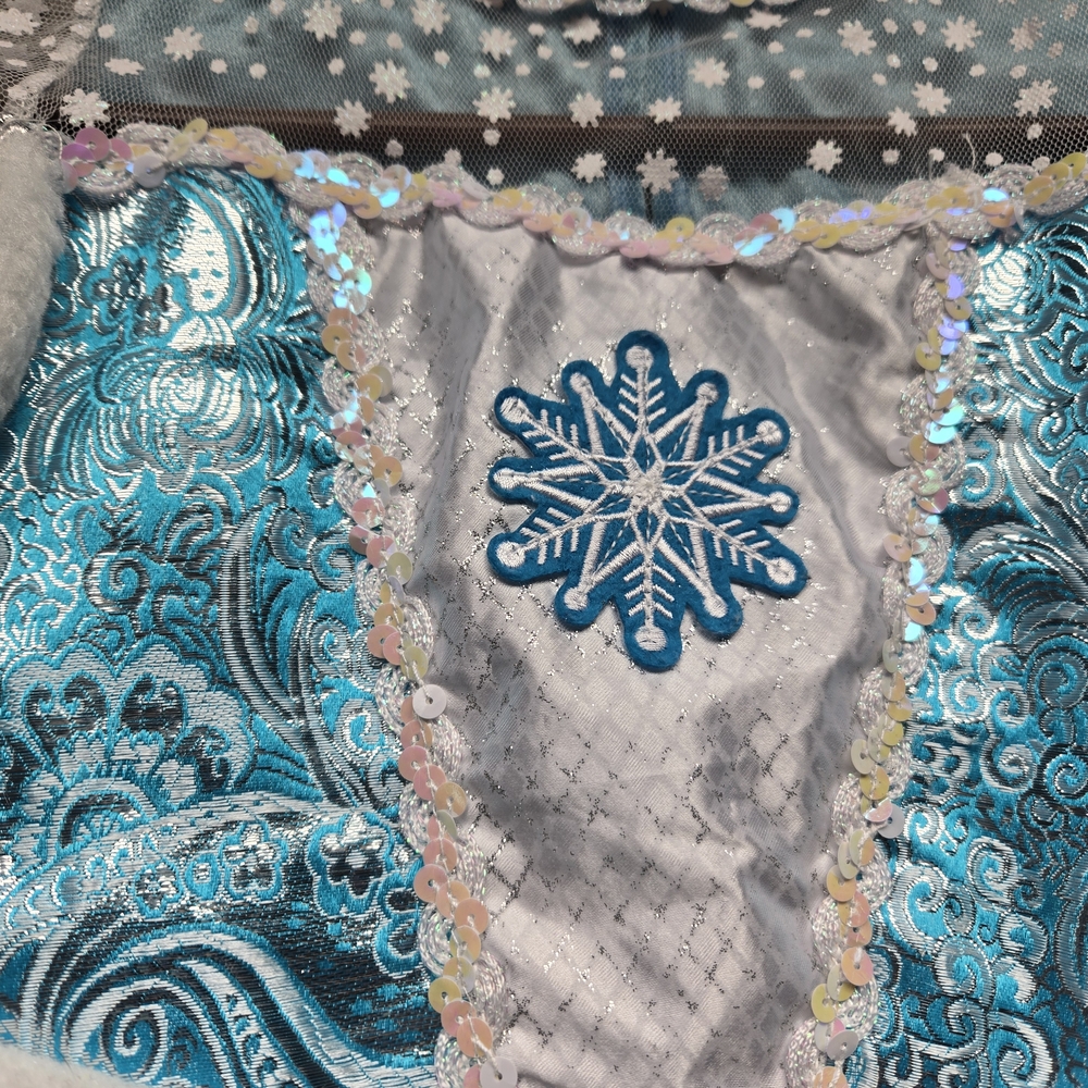 Blue Snow Princess Costume for Kids - Picture 2 of 6